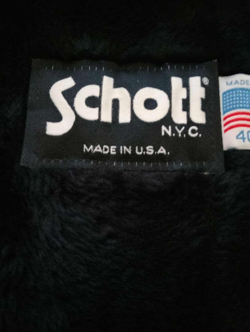 【美品】schott641ライナー付き 40サイズ　米国製
