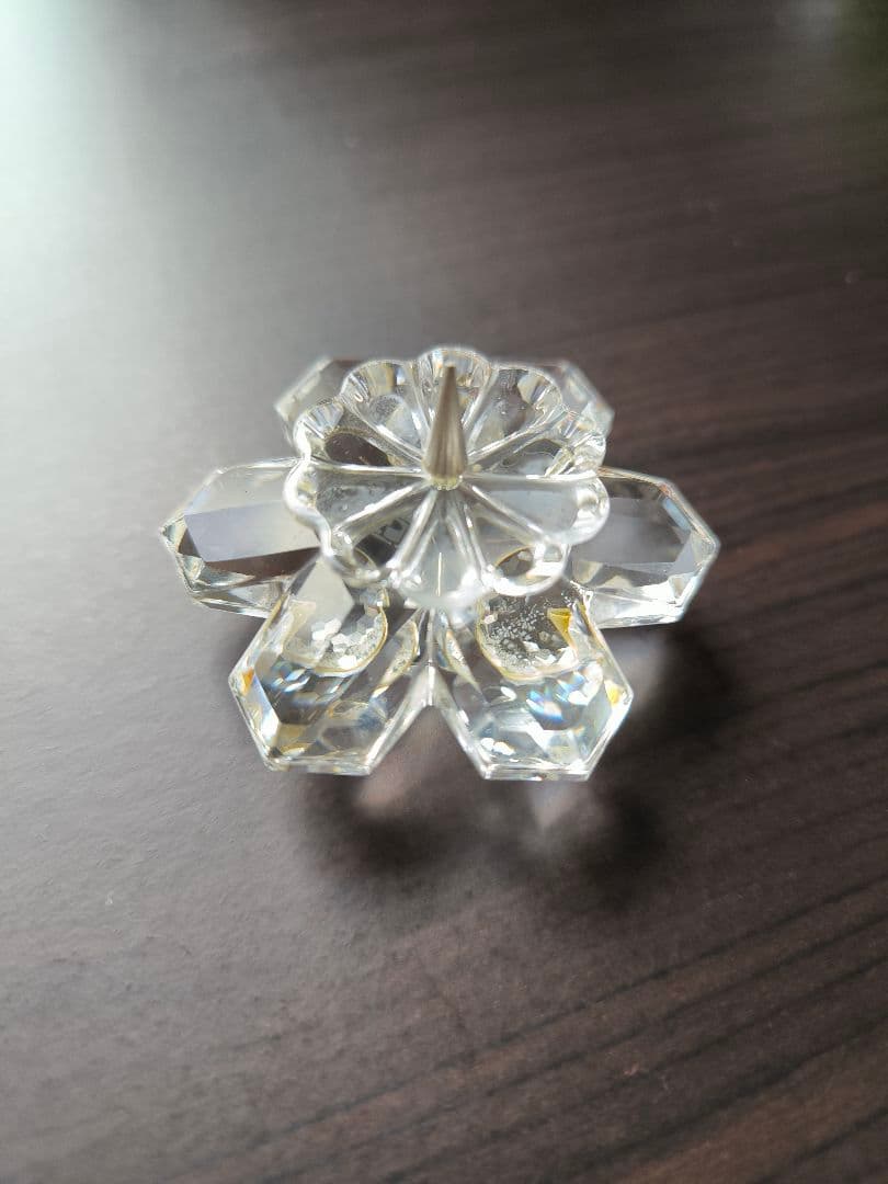 スワロフスキー キャンドルホルダー 　雪の結晶