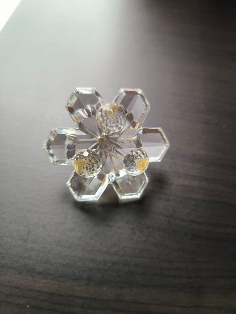 スワロフスキー キャンドルホルダー 　雪の結晶