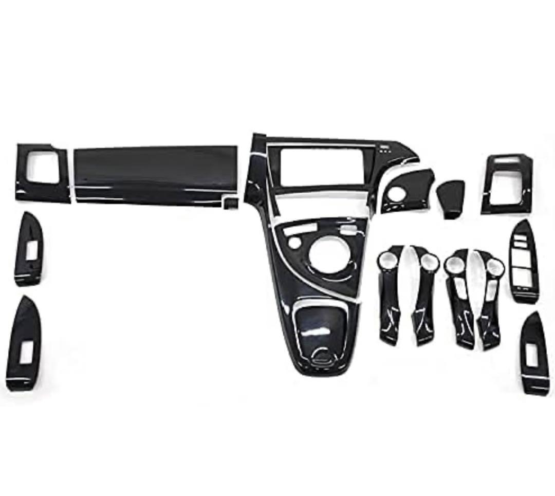 プリウス インテリアパネル ピアノブラック 19ピース 内装 インパネ 30系