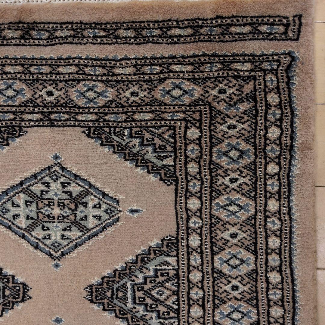 64X89cmパキスタン手織りマット(293)ギャッベ・ペルシャ・じゅうたん