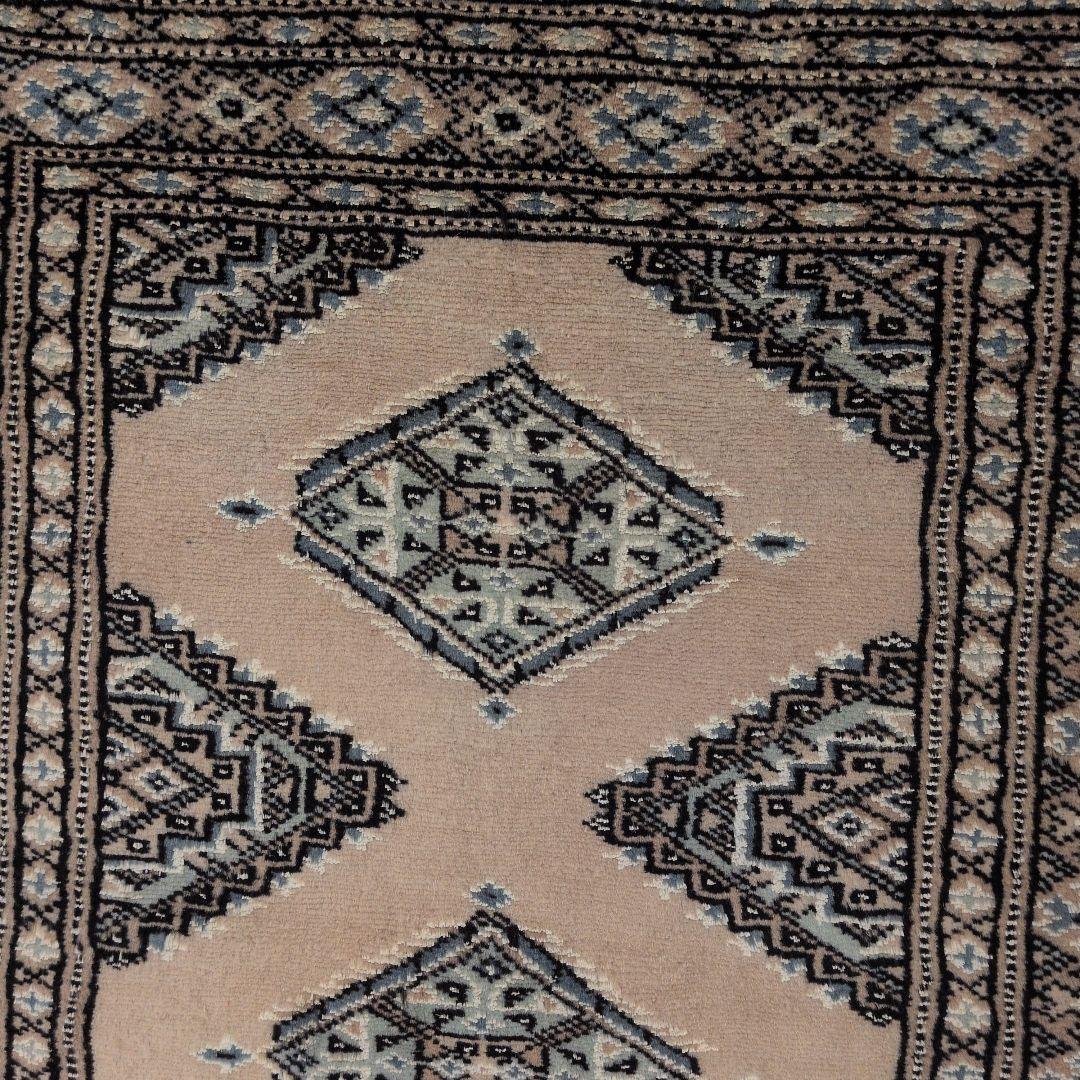 64X89cmパキスタン手織りマット(293)ギャッベ・ペルシャ・じゅうたん