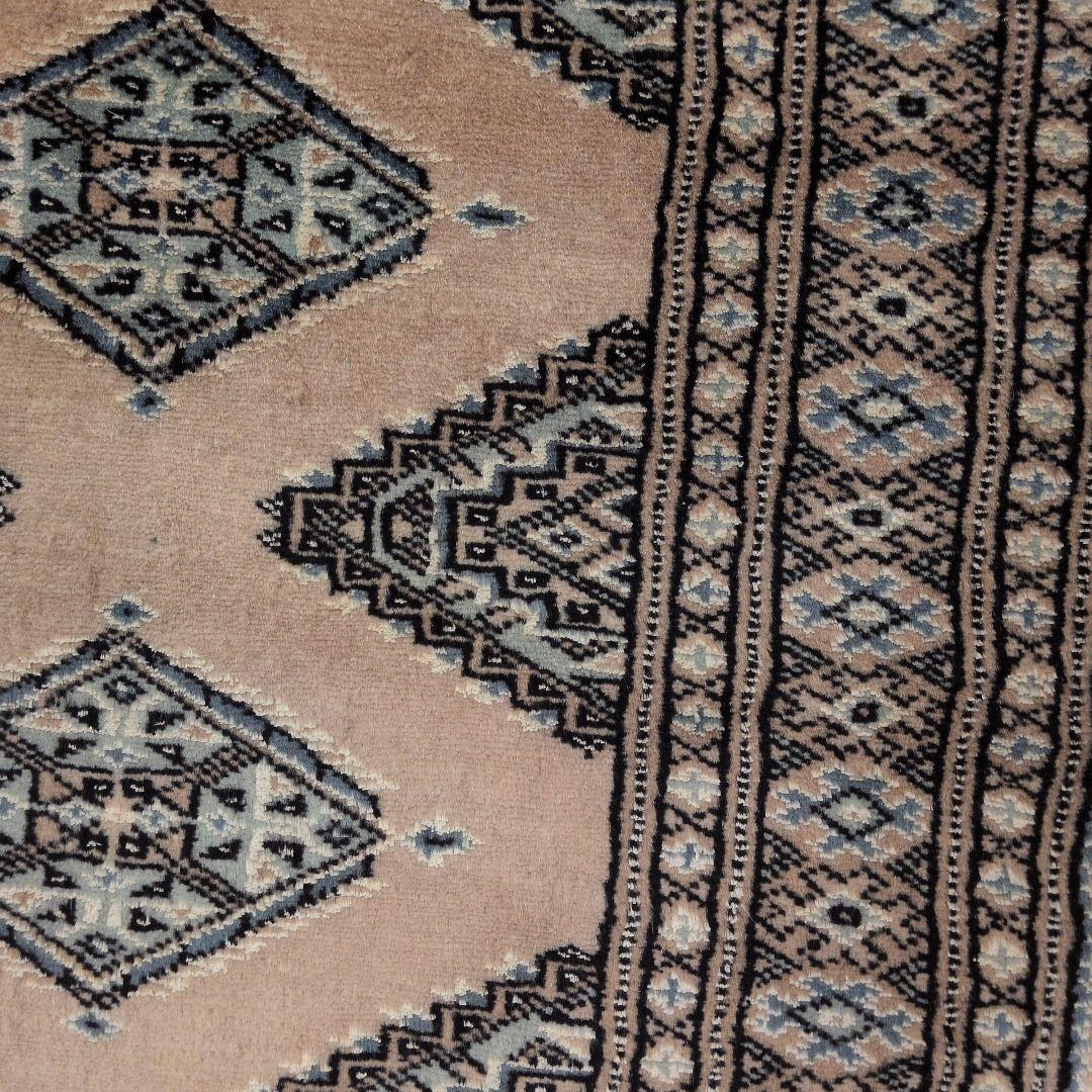 64X89cmパキスタン手織りマット(293)ギャッベ・ペルシャ・じゅうたん