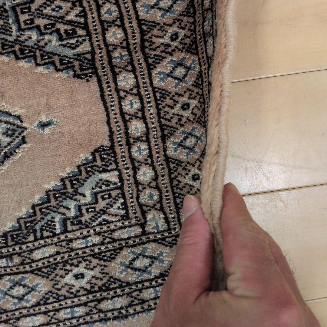 64X89cmパキスタン手織りマット(293)ギャッベ・ペルシャ・じゅうたん