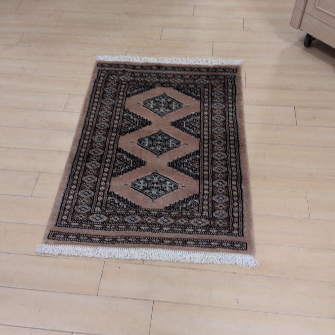 64X89cmパキスタン手織りマット(293)ギャッベ・ペルシャ・じゅうたん