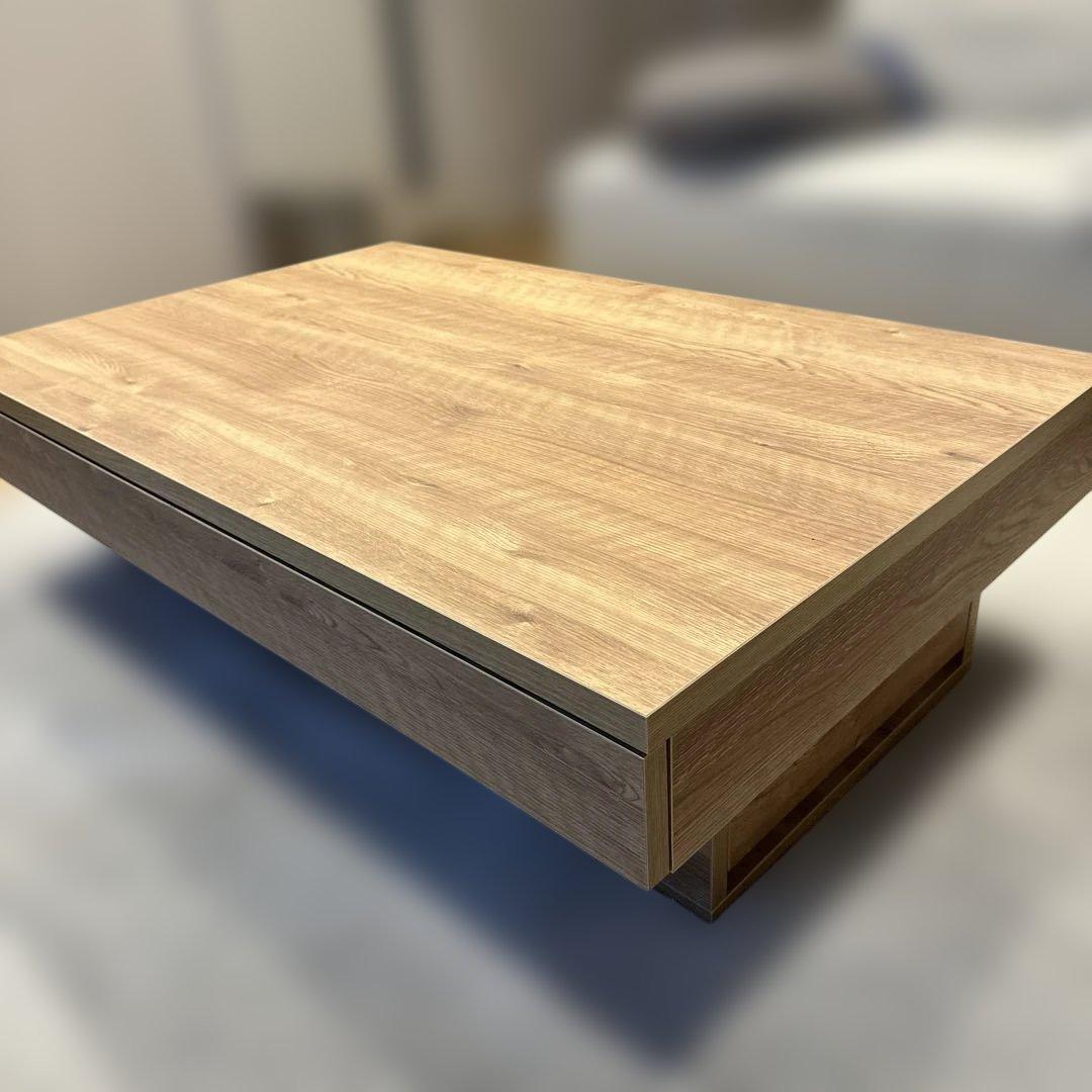 LOWYA木目調センターテーブル 日本製[幅110]