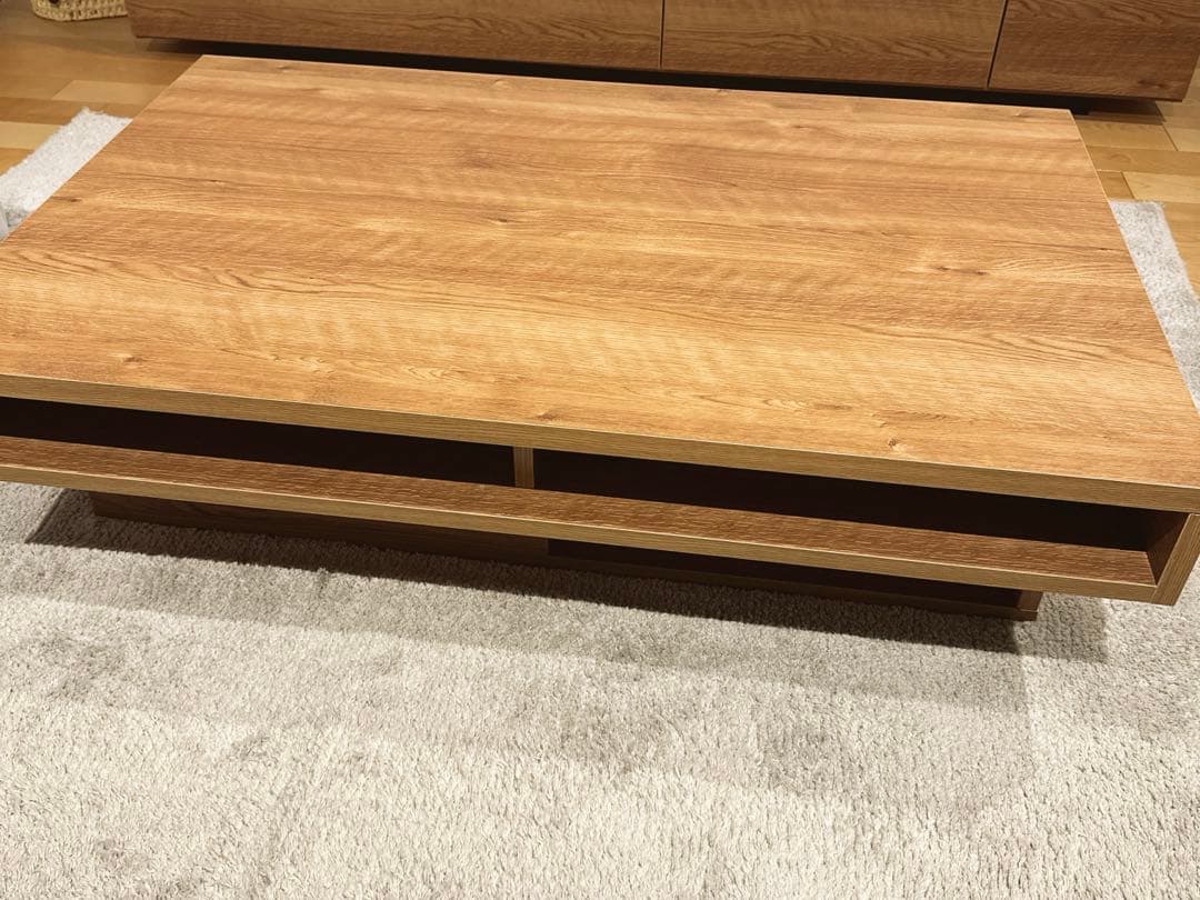 LOWYA木目調センターテーブル 日本製[幅110]