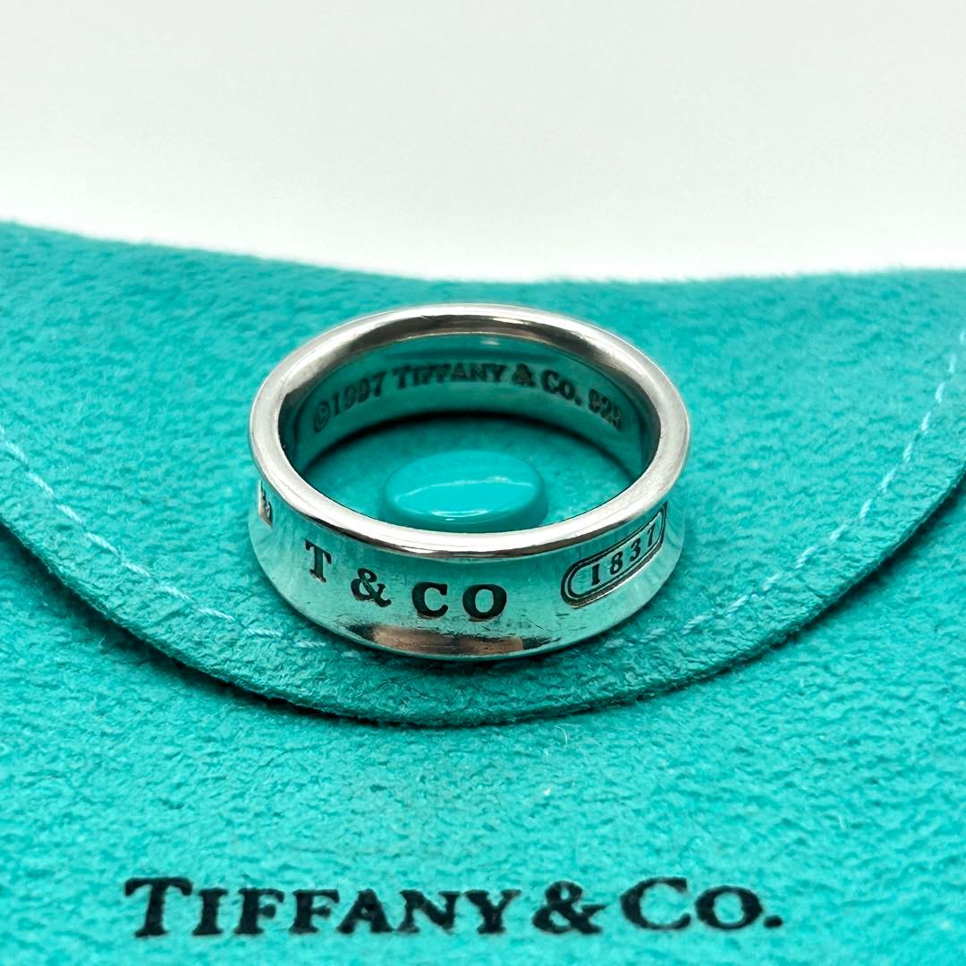美品　ティファニー　ナロー　1837 リング　約18号　シルバー　925
