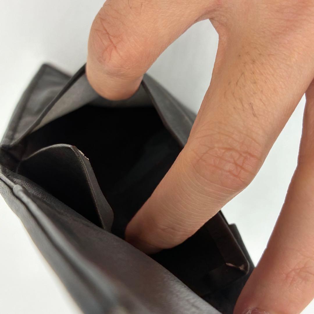 美品】センザンコウ　二つ折り財布　小銭入れ付き　グレー系