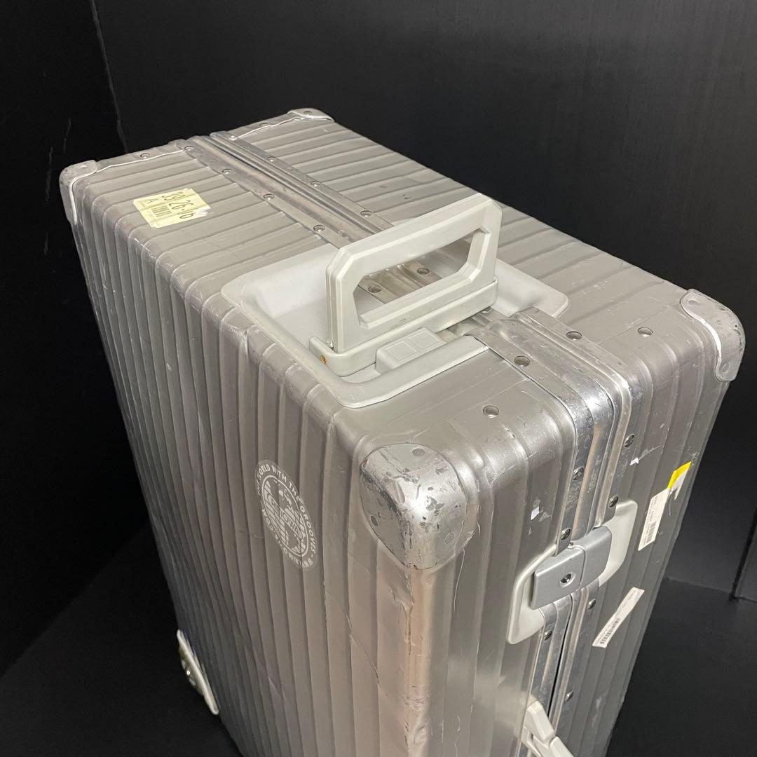 【超希少】リモワ プルタブ 青ロゴ 70L トパーズ アルミ キャリー 2輪