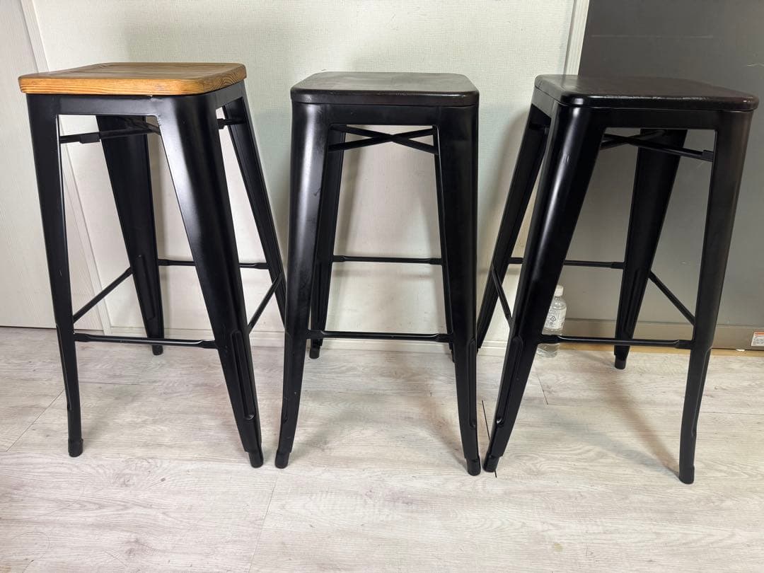 お洒落なバーチェアハーチェア　カウンターチェア 高さ75cm 脚3セット