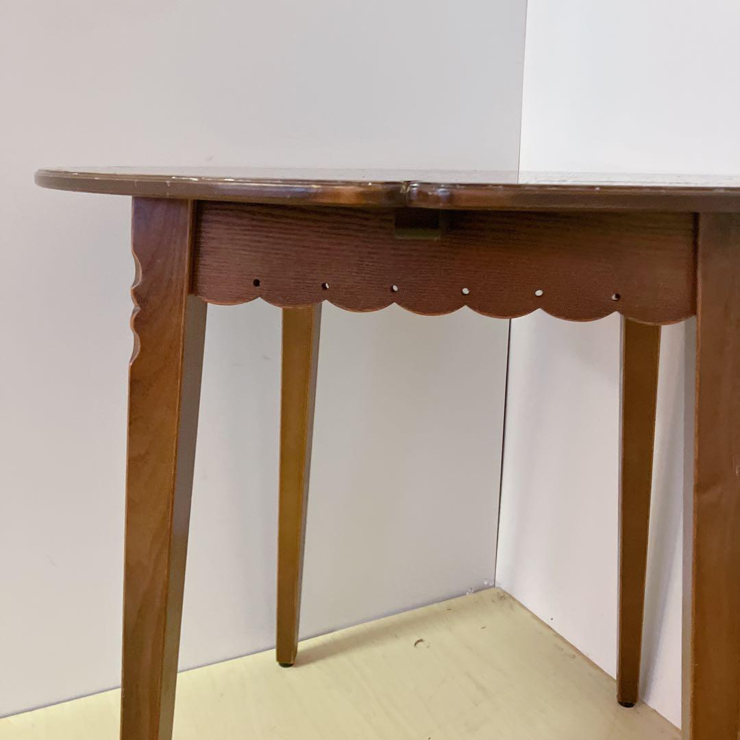 木製　ダイニングテーブル　円形　丸テーブル　コーヒーテーブル　デザインテーブル