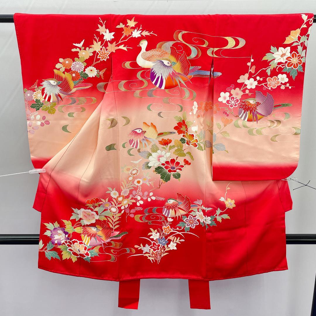 Y★3974★ 子供着物 襦袢付き 一つ身 女の子 七五三 3才