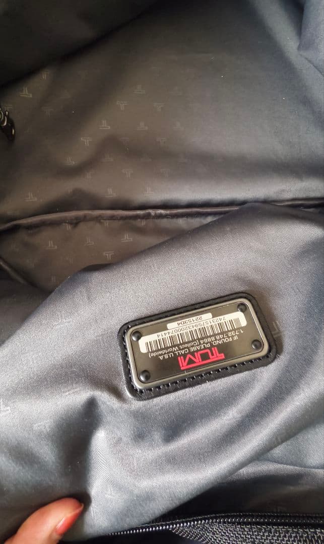 TUMI ブラック ボストンバッグ