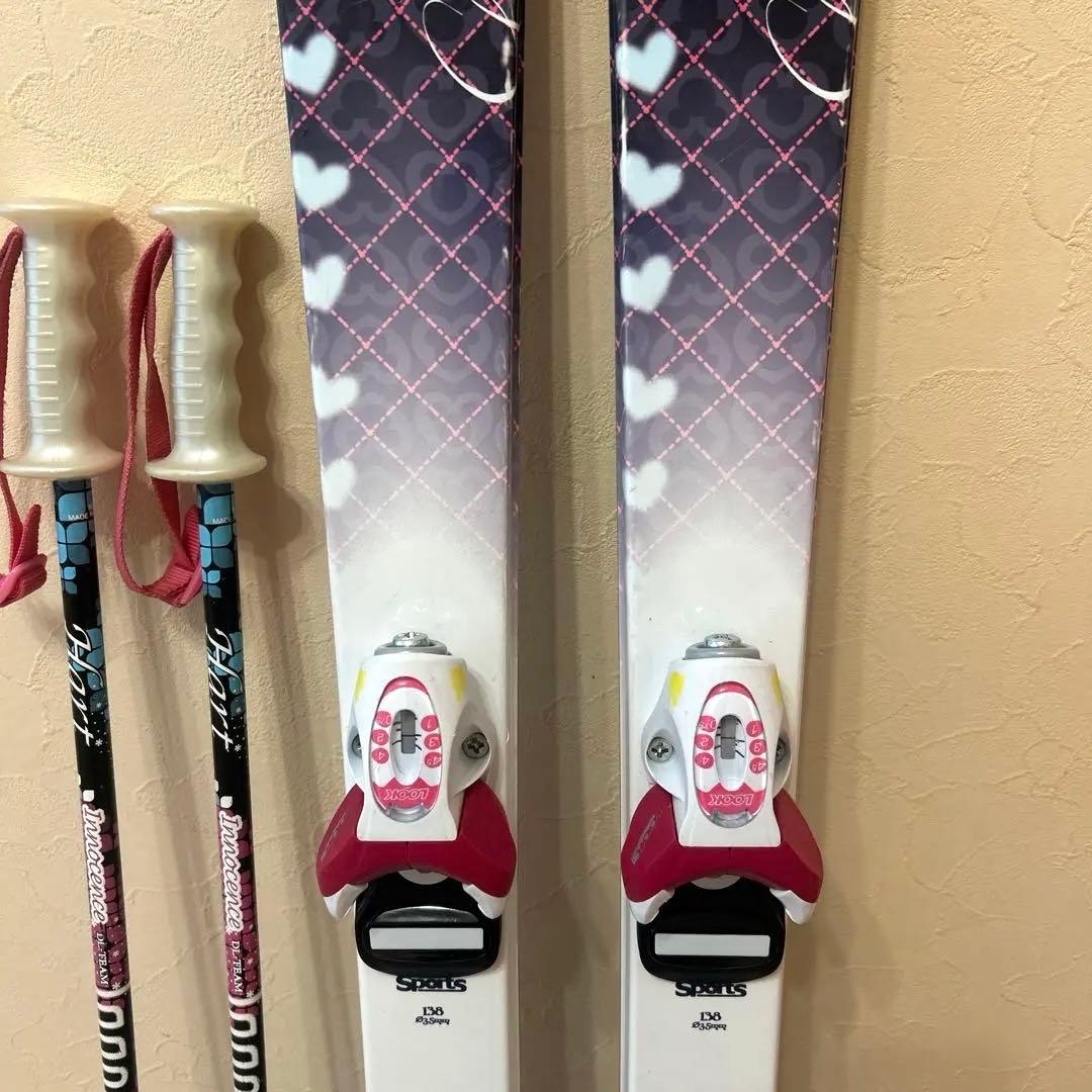 ◾️カービングスキーセット　スキー板138㎝　ブーツ　24㎝　子供用　ジュニア用