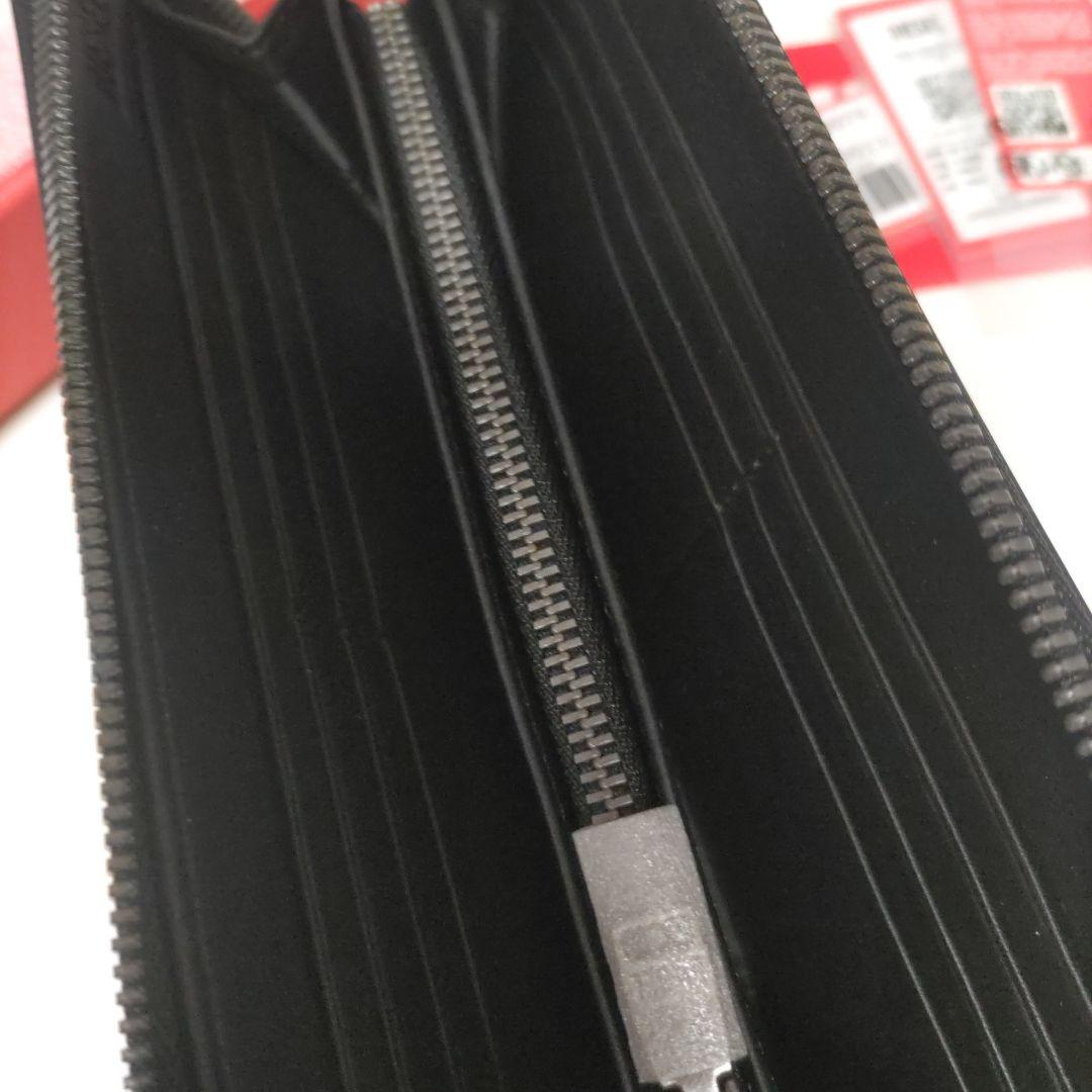 DIESEL ディーゼル ラウンドファスナー長財布　3D　ブラック