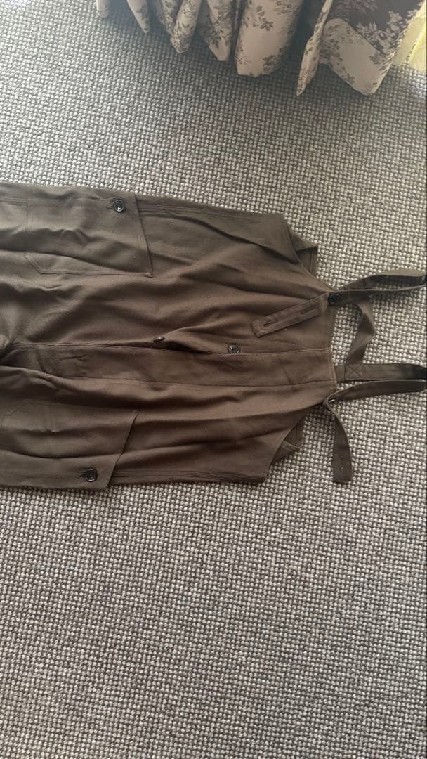 holk ホーク wool silk twill deck overalls