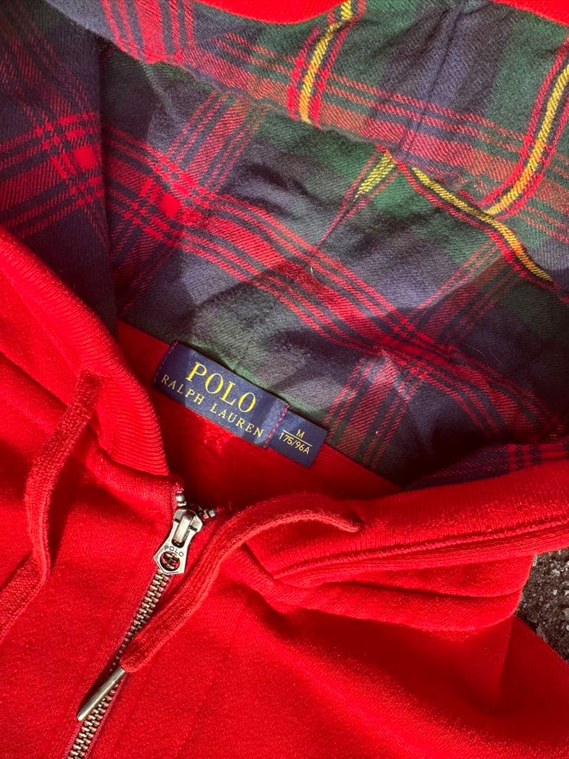 ラルフローレン　ビックポニー　ジップパーカー　レッド　Mサイズ