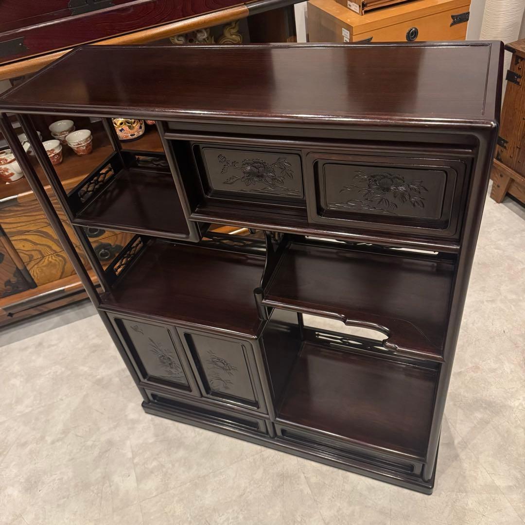 茶棚 茶箪笥 唐木家具 和風ヴィンテージ