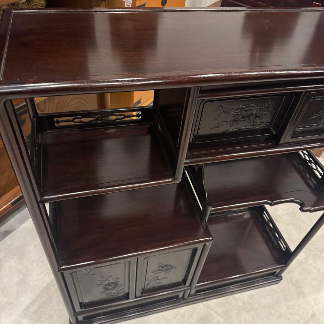 茶棚 茶箪笥 唐木家具 和風ヴィンテージ