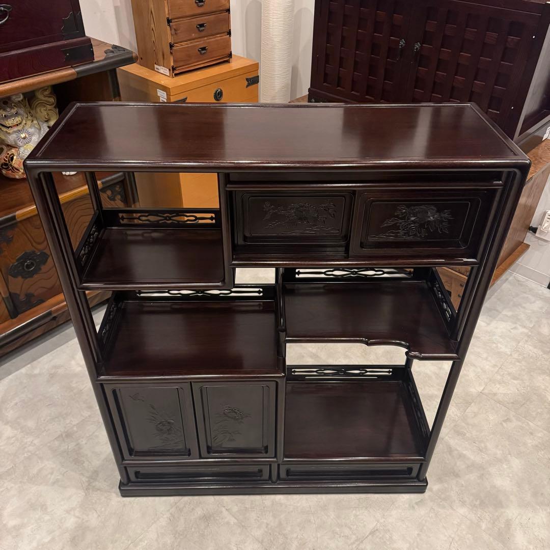 茶棚 茶箪笥 唐木家具 和風ヴィンテージ