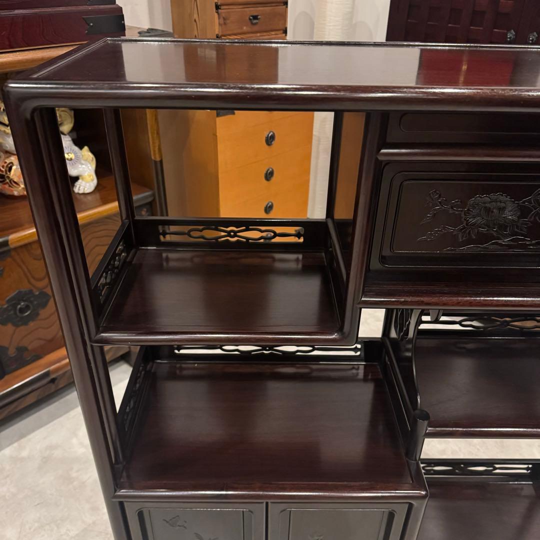 茶棚 茶箪笥 唐木家具 和風ヴィンテージ