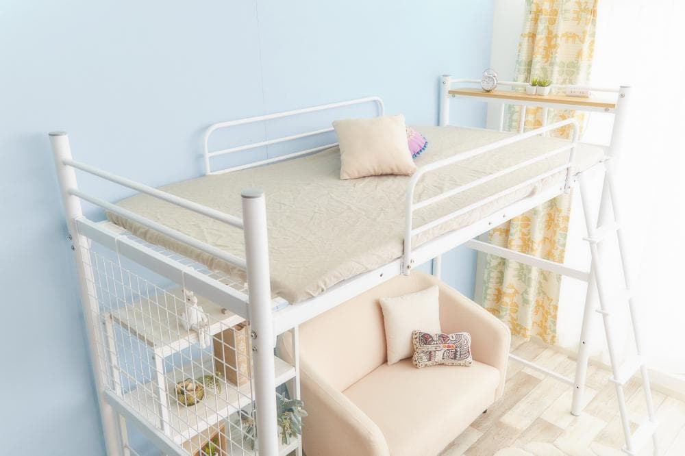 【新品・送料無料】【シングル】 Pionnier ロフトパイプベッド