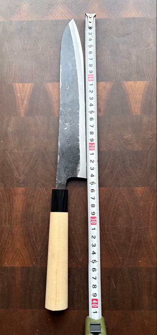 土佐打刃物　青2 和　牛刀　240mm 包丁　8寸　黒打　霞　手打　青紙