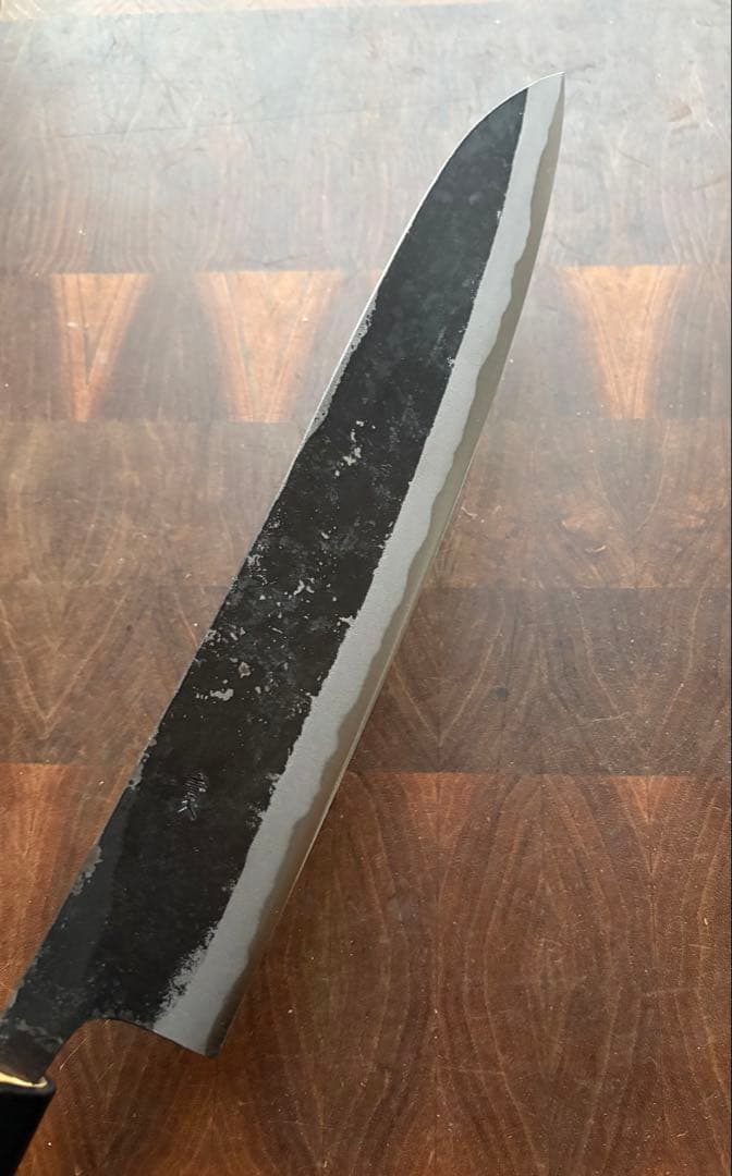 土佐打刃物　青2 和　牛刀　240mm 包丁　8寸　黒打　霞　手打　青紙