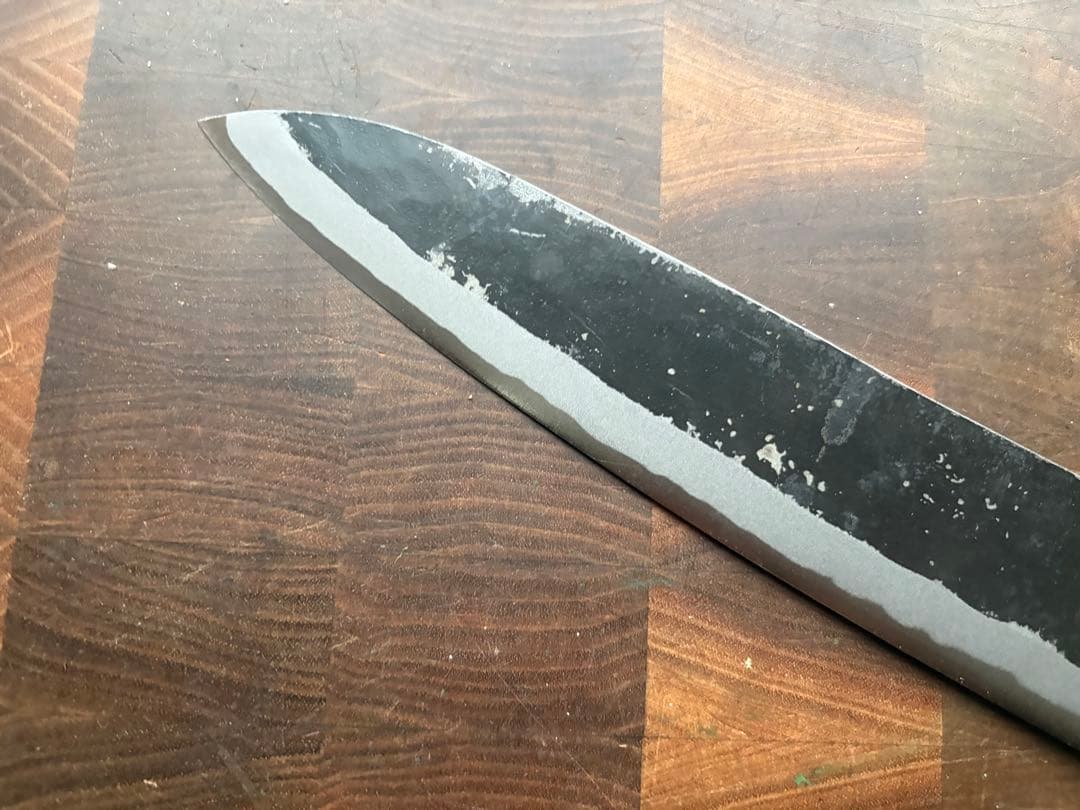 土佐打刃物　青2 和　牛刀　240mm 包丁　8寸　黒打　霞　手打　青紙