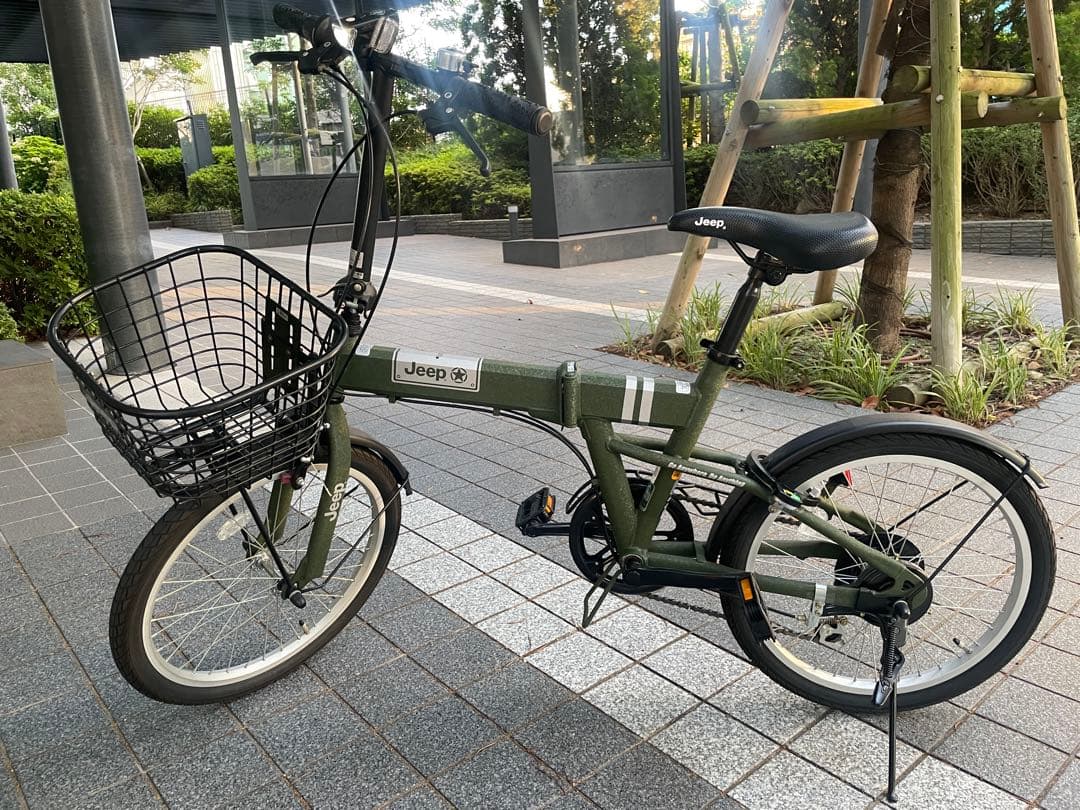 Jeep 折りたたみ自転車 カーキ