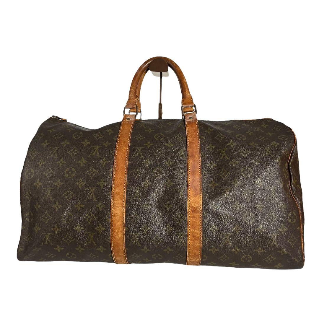 【鑑定済】キーポル50　ルイヴィトン　モノグラム　ボストンバッグ　旅行用バッグ