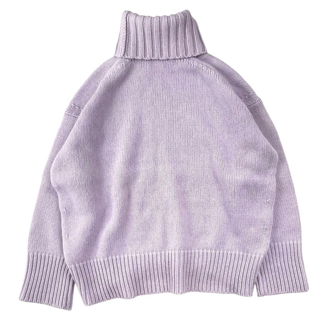 t*n様 美品 ギャルリーヴィー ファインウール タートルネック ライトパープル