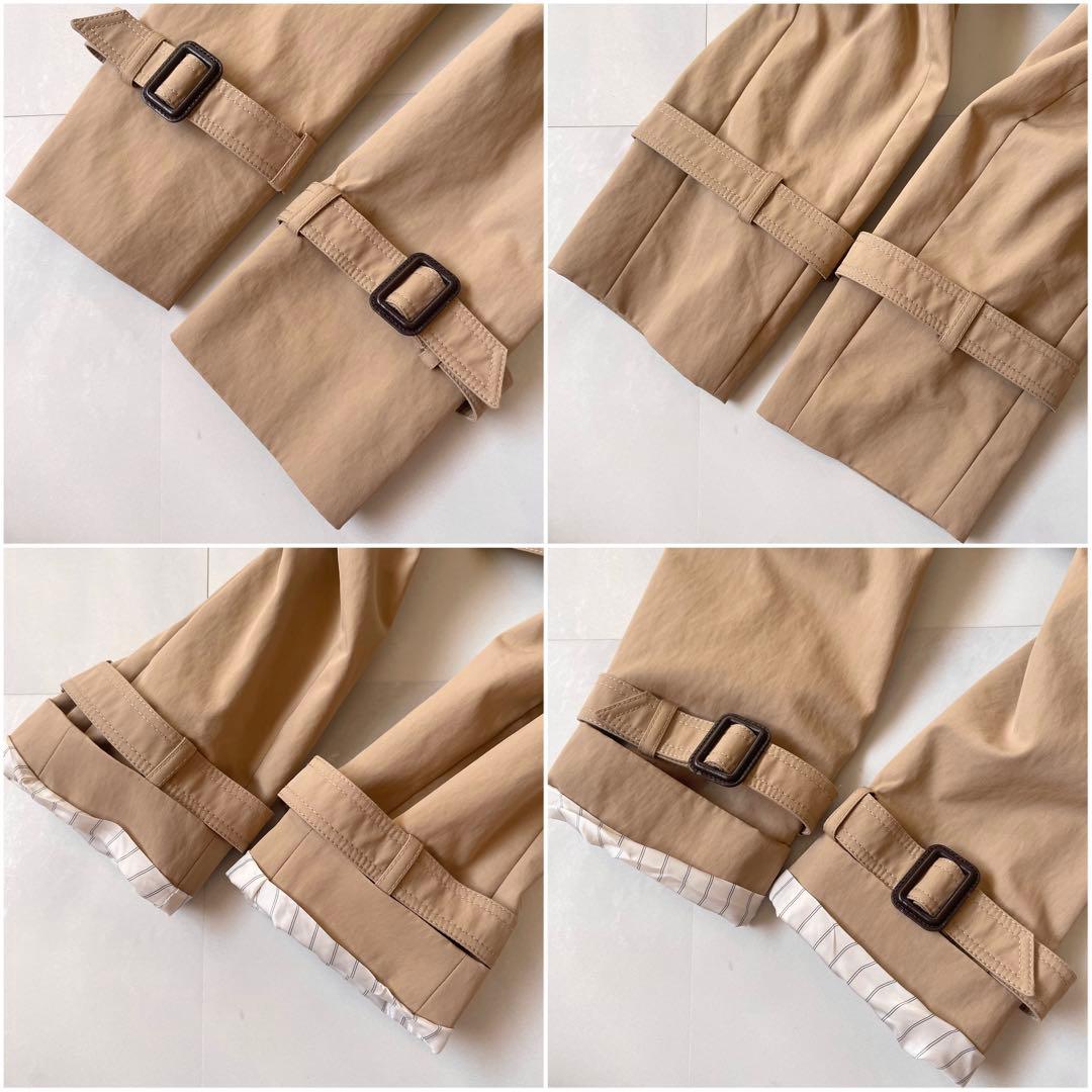 極美品 マックスマーラ トレンチコート 2022 マキシ丈 異素材ドッキング M