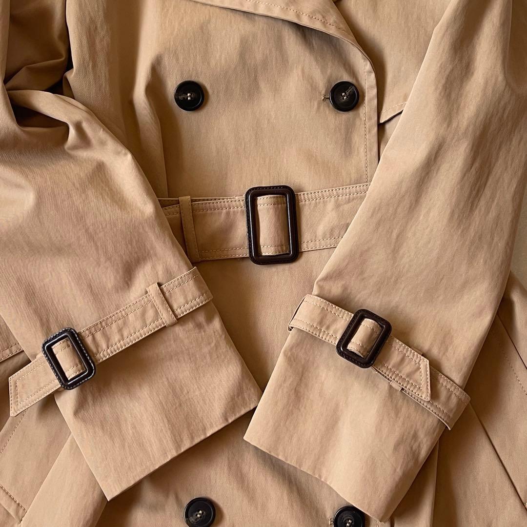 極美品 マックスマーラ トレンチコート 2022 マキシ丈 異素材ドッキング M