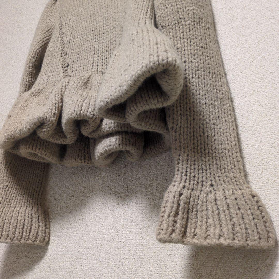 【Donoban】ハンドメイドパフニット　ベージュ