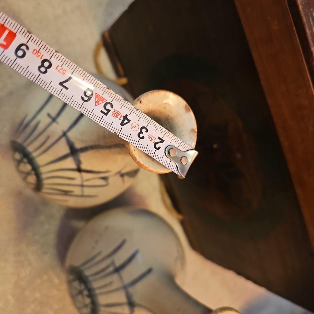 江戸初期から中期 古伊万里徳利(通称パイナップル絵柄)一対