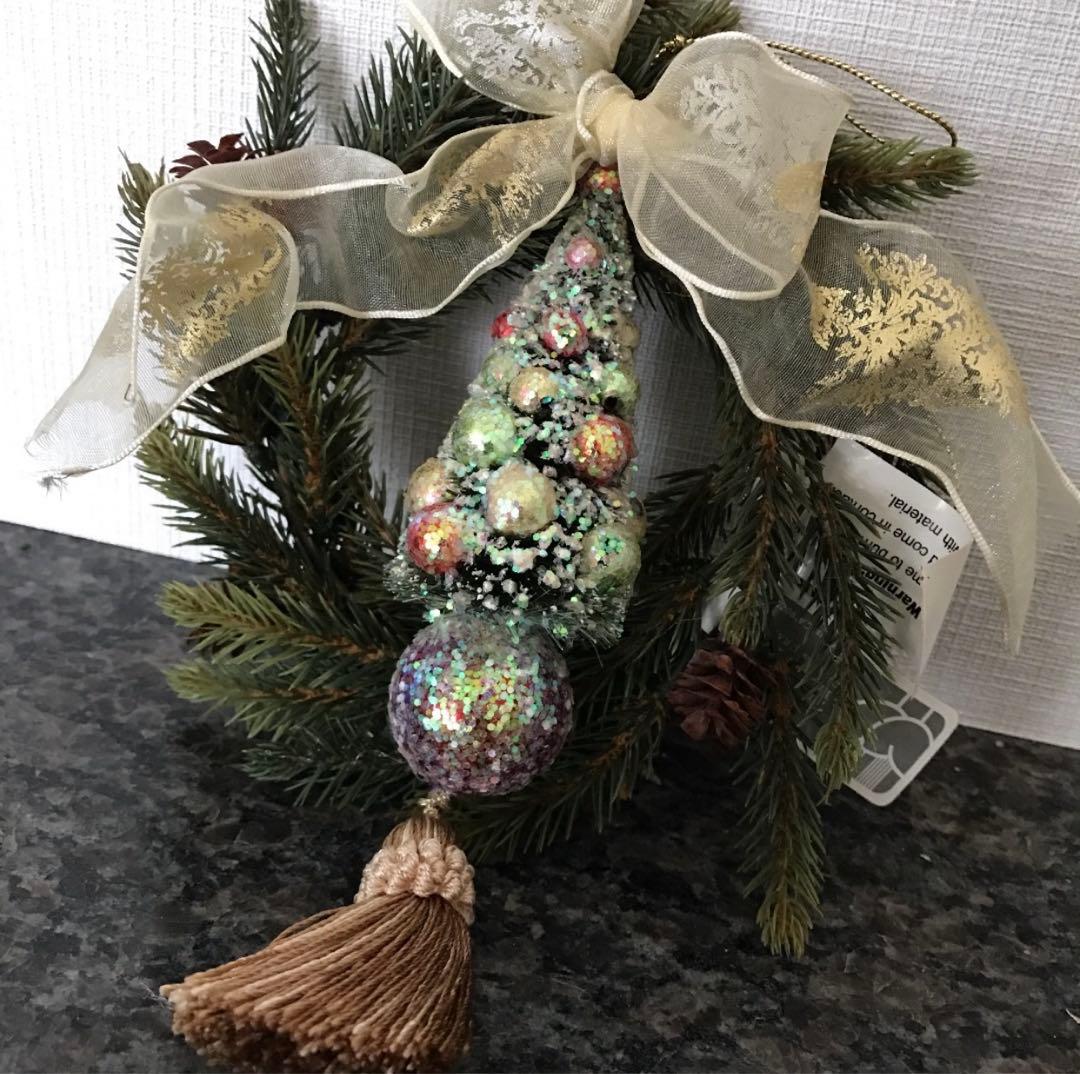 造花 フラワーアレンジメント クリスマスリース 新品