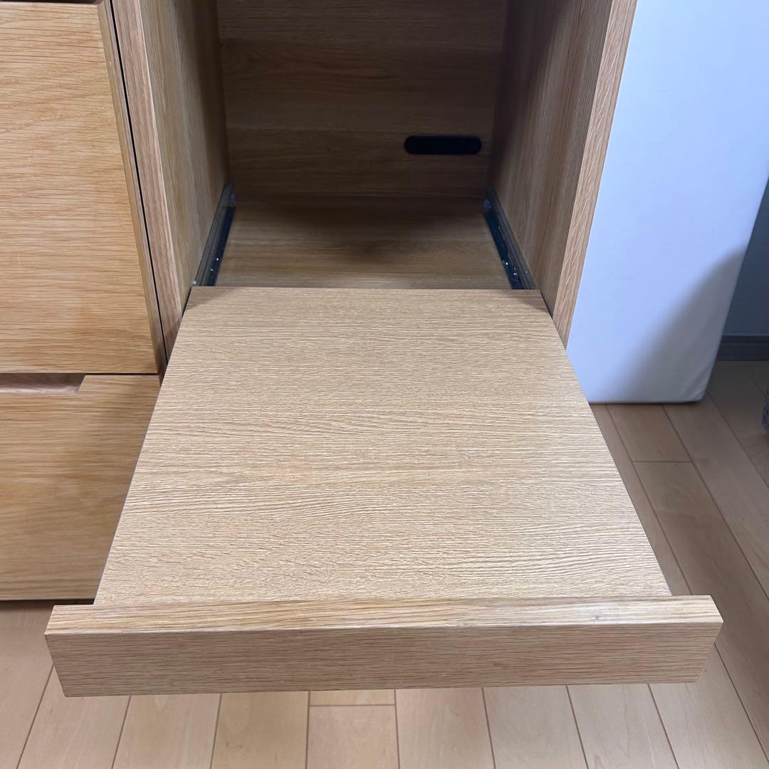 unico LOMキッチンカウンター　W1000 setF オーク材　ステンレス