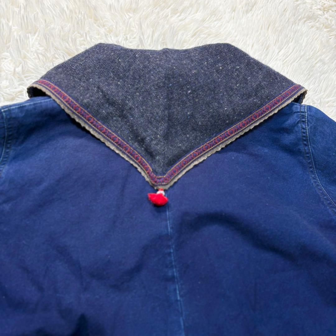 キャピタル　モンゴルコート　インディゴ　ウール