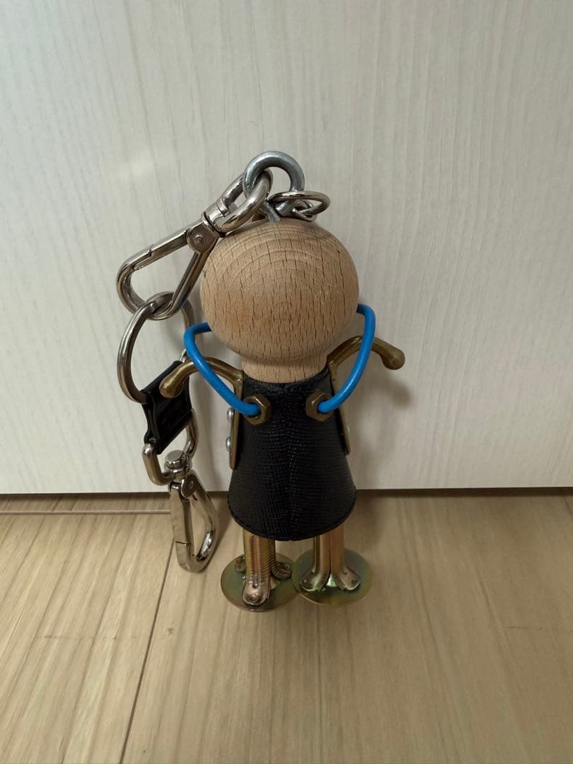 PRADA プラダ サフィアーノレザー ロボット キーホルダー チャーム