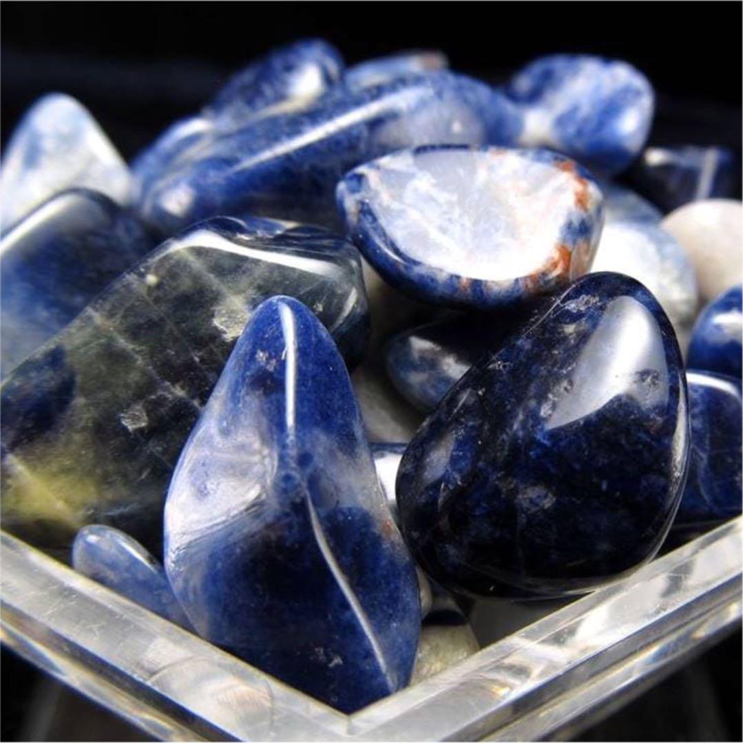 ★特選一石★夢✳︎目標サポーター♡意思の石【ソーダライト『方曹達石』さざれ】❤️