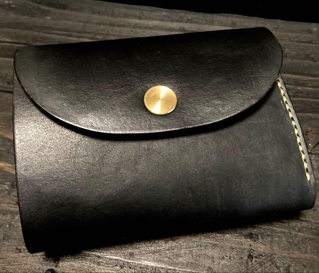 茶芯　三つ折りウォレット