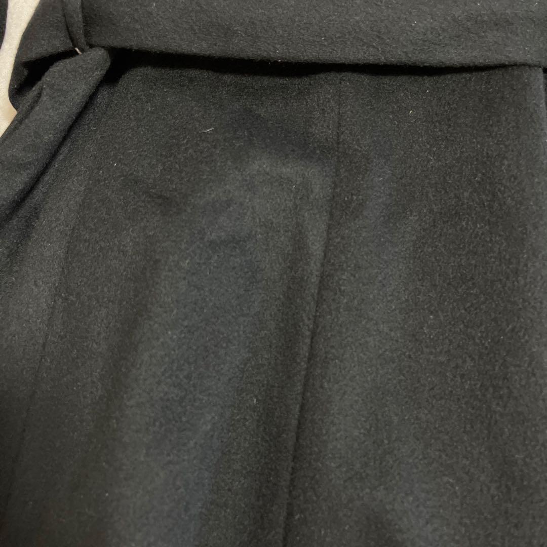 エムプルミエ　カシミヤ100% 日本製　フォックスファー襟付　ロングコート