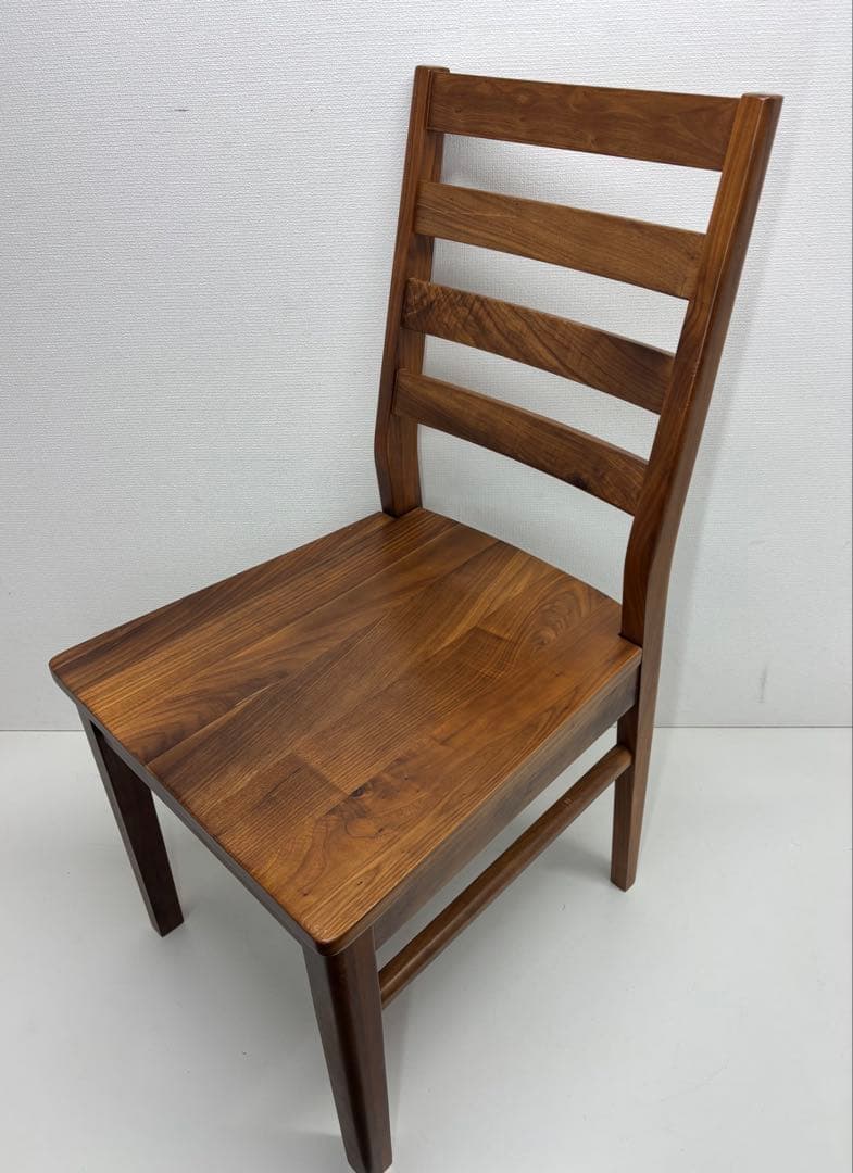 ナチュラル ダイニングチェア 天然木 肘無し 板座 木製 椅子 おしゃれ 完成品