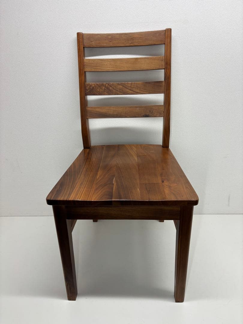 ナチュラル ダイニングチェア 天然木 肘無し 板座 木製 椅子 おしゃれ 完成品