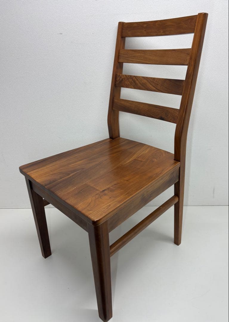 ナチュラル ダイニングチェア 天然木 肘無し 板座 木製 椅子 おしゃれ 完成品