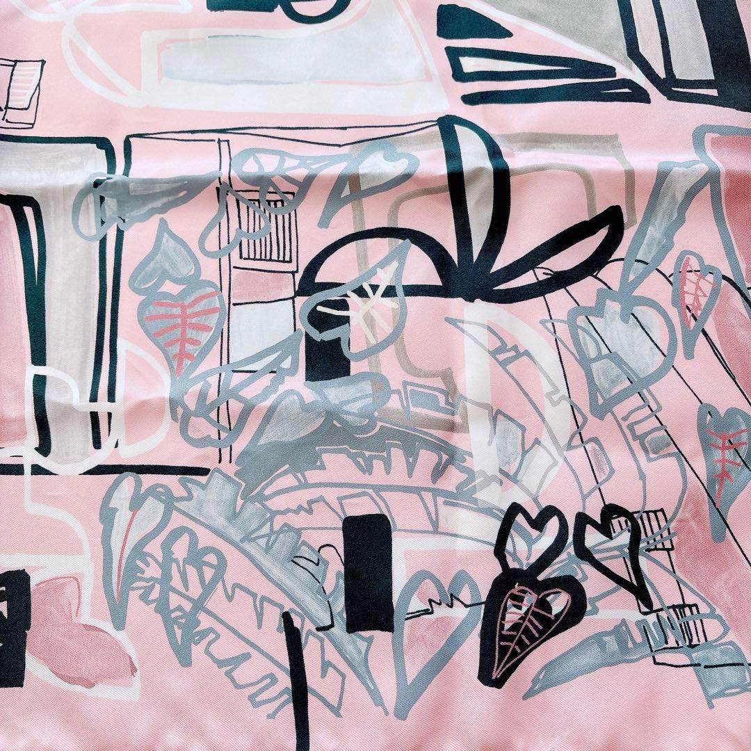 極美品 エルメス HERMES カレ90 スカーフ 熱帯のモダニズム 箱付