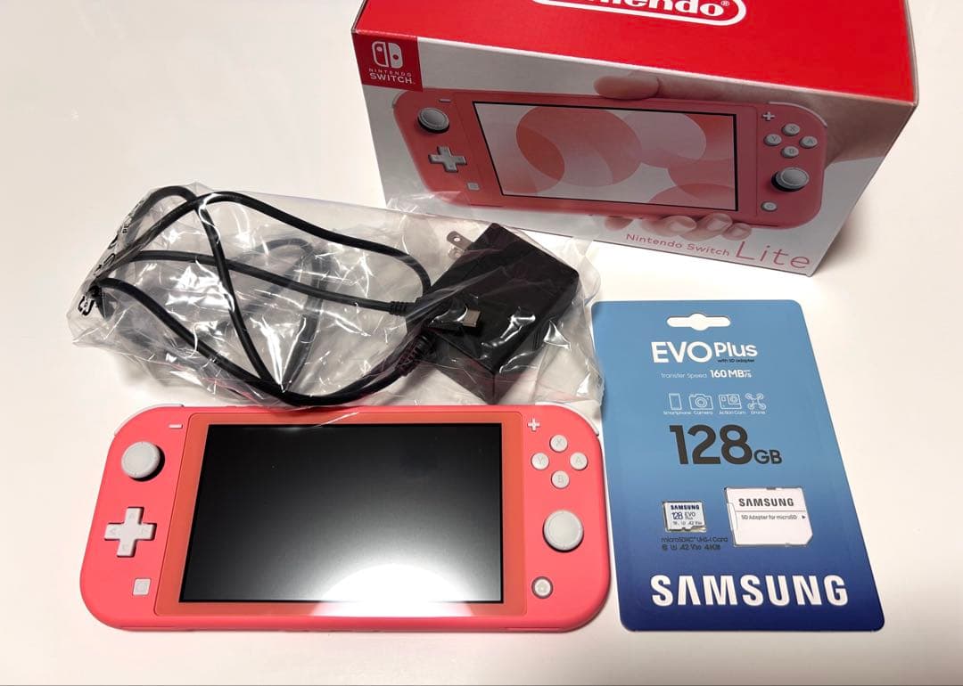 Nintendo Switch Lite コーラル 128GB SDカード付き