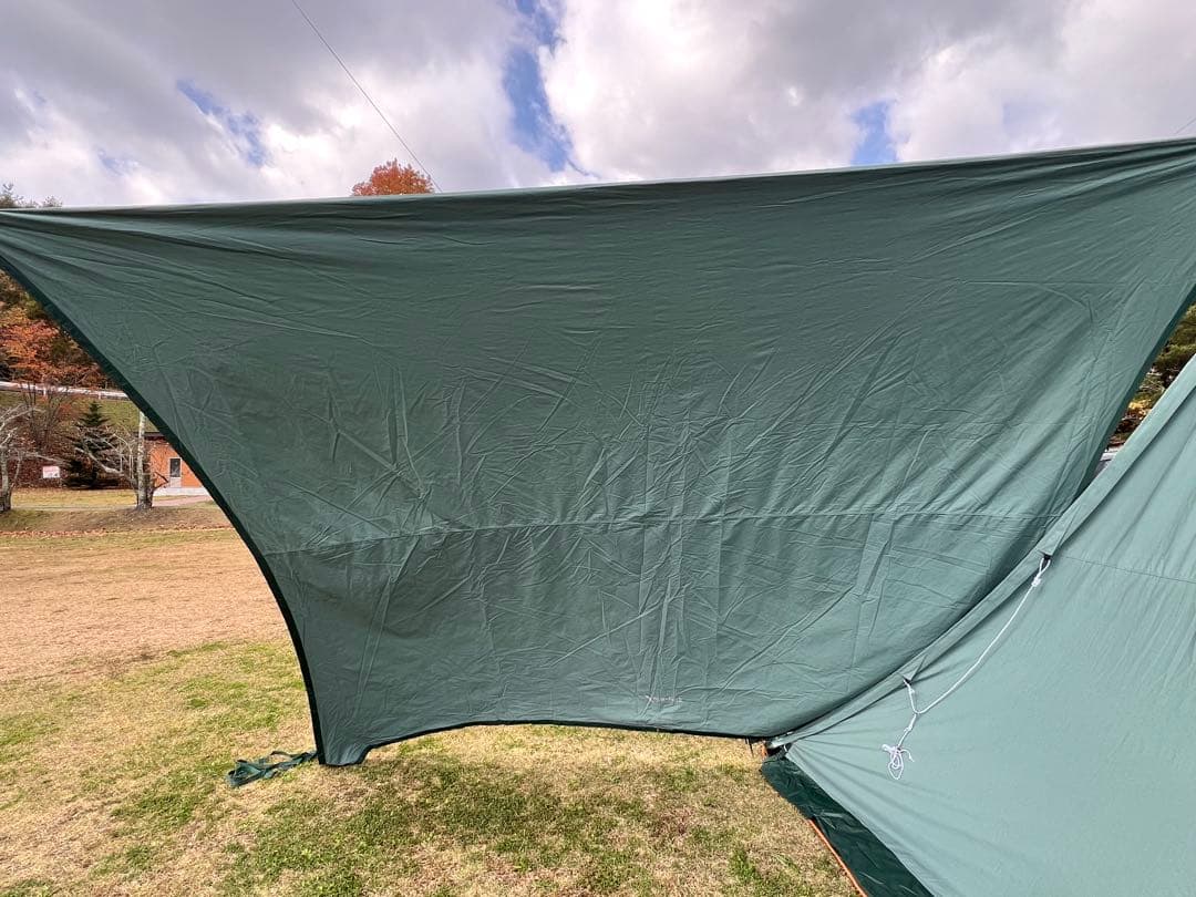 けん テンマクデザイン 焚き火タープTC コネクトヘキサ　ダックグリーン